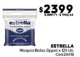 Diarco Estrella hisopos bolsa zipper oferta