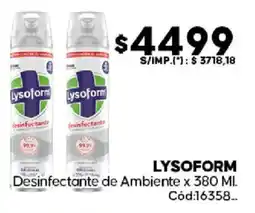 Diarco Lysoform desinfectante de ambiente oferta