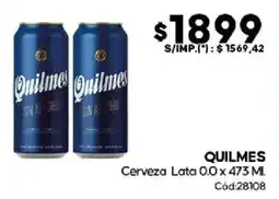 Diarco Quilmes cerveza lata 0.0 oferta