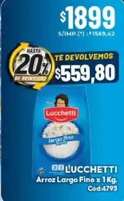 Diarco Lucchetti arroz largo fino oferta