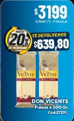 Diarco Don vicente fideos oferta