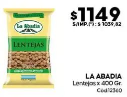Diarco La abadia lentejas oferta