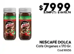Diarco Nestlé nescafé dolca café origenes oferta