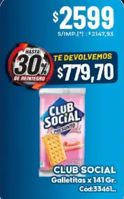 Diarco Club social galletitas oferta
