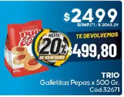 Diarco Trio galletitas pepas oferta