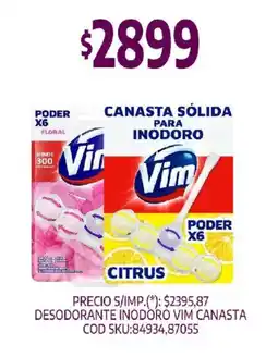 Supermercados Yaguar Vim desodorante inodoro canasta oferta