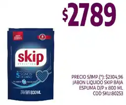 Supermercados Yaguar Skip jabon liquido baja espuma d/p oferta