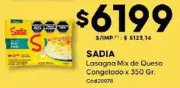Diarco Sadia lasagna mix de queso congelado oferta