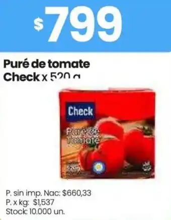 Changomas Check puré de tomate oferta