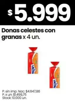 Changomas Lactal donas celestes con granas oferta