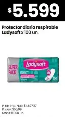 Changomas Ladysoft protector diario respirable oferta