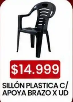 Autoservicio Capo Sillón plastica c/ apoya brazo oferta