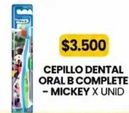 Autoservicio Capo Oral B cepillo dental complete - mickey oferta
