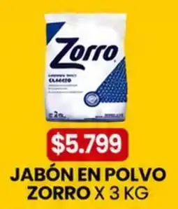 Autoservicio Capo Zorro jabón en polvo oferta