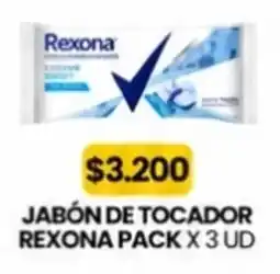 Autoservicio Capo Rexona jabón de tocador pack oferta