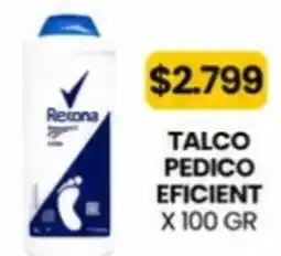 Autoservicio Capo Rexona talco pedico eficient oferta
