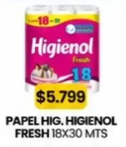 Autoservicio Capo Higienol papel hig. fresh oferta