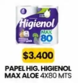 Autoservicio Capo Higienol papel hig. max aloe oferta
