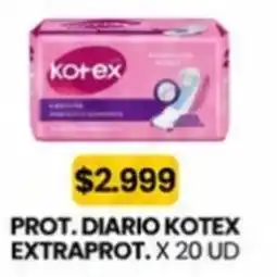 Autoservicio Capo Kotex prot. diario extraprot. oferta