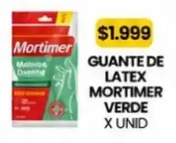 Autoservicio Capo Mortimer guante de latex verde oferta