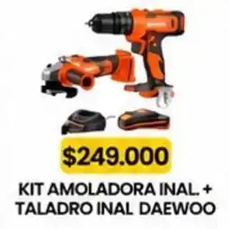 Autoservicio Capo Daewoo kit amoladora inal. + taladro inal oferta