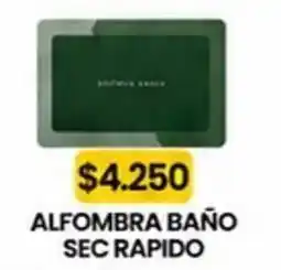 Autoservicio Capo Alfombra baño sec rapido oferta