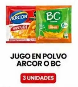 Autoservicio Capo Arcor o Bc jugo en polvo oferta