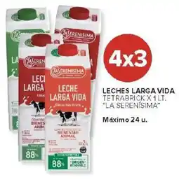 Carrefour La serenisima leches larga vida tetrabrick oferta