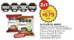 Carrefour Chocoarroz alfajor de arroz dulce de leche/marroc/ limon oferta