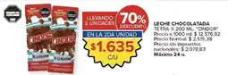 Carrefour Cindor leche chocolatada tetra oferta