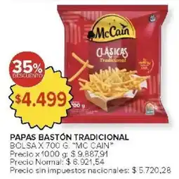 Carrefour McCain papas bastón tradicional bolsa oferta