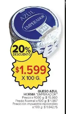 Carrefour Emperador queso azul horma oferta