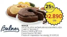 Carrefour Bulnez rosca chocolate/limon/naranja/marmolada oferta