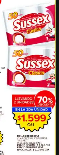 Carrefour Sussex rollos de cocina clásico oferta