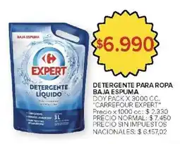 Carrefour Expert detergente para ropa baja espuma doy pack oferta