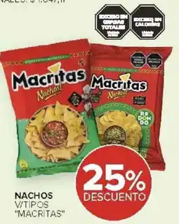 Carrefour Macritas nachos v/tipos oferta