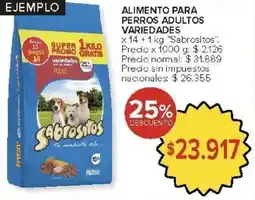 Carrefour Sabrositos alimento para perros adultos variedades oferta