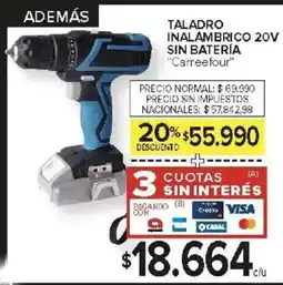 Carrefour Carreefour taladro inalámbrico oferta