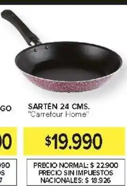 Carrefour Carrefour home sarten oferta