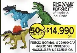 Carrefour Dino valley dinosaurio furiosos v/ modelos oferta