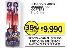 Carrefour Juego volador acrobatico copters oferta