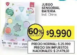 Carrefour Juego sensorial bateria oferta