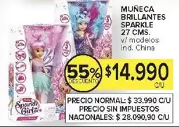 Carrefour Sparkle muñeca brillantes oferta