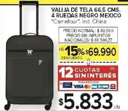 Carrefour Carrefour valija negro mexico oferta