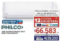 Carrefour Philco aire acondicionado split oferta
