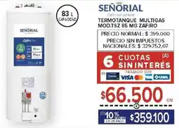 Carrefour Señorial termotanque multigas oferta