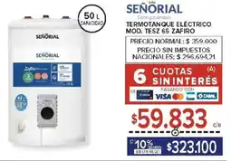 Carrefour Señorial termotanque eléctrico oferta