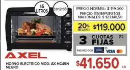 Carrefour Axel horno eléctrico oferta