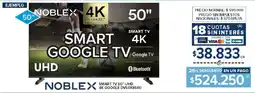 Carrefour Noblex smart tv 50" oferta