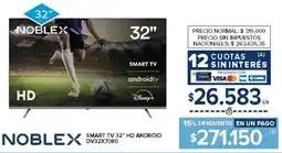 Carrefour Noblex smart tv 32" oferta